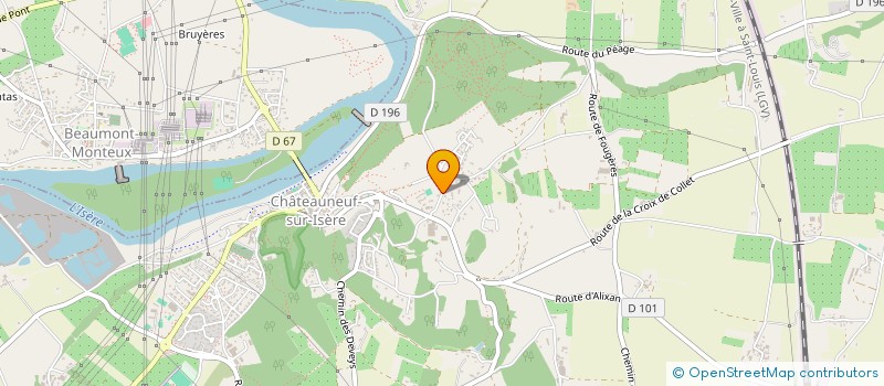 localisation de l'entreprise AUTOCHATO  CHATEAUNEUF-SUR-ISERE