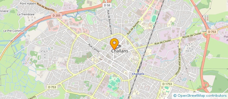 localisation de l'entreprise AUTOCHECK à CHALLANS