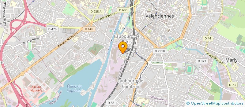 localisation de l'entreprise AUTOCLEPLUS à VALENCIENNES