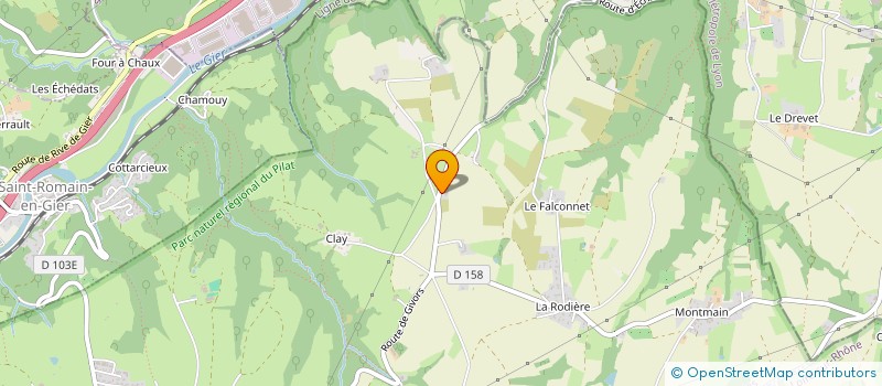 localisation de l'entreprise AUTOCOLOR  SAINT-MARTIN-LA-PLAINE