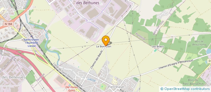 localisation de l'entreprise AUTOCOM PIECE AUTO  PIERRELAYE