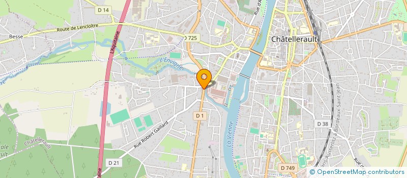 localisation de l'entreprise AUTOCONCEPT 86  CHATELLERAULT