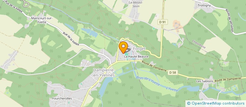 localisation de l'entreprise AUTOCONSULT  DAMPIERRE-EN-YVELINES