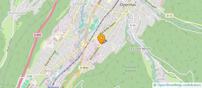 localisation de l'entreprise AUTOCONTROLE 01 à OYONNAX