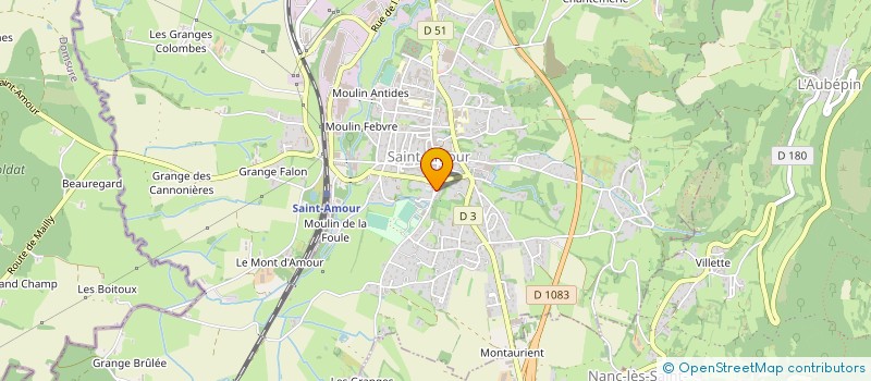 localisation de l'entreprise AUTOCONTROLE 39 à SAINT-AMOUR
