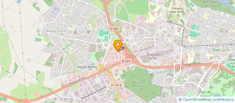 localisation de l'entreprise AUTOCONTROLE BEAUCOUZE à BEAUCOUZE