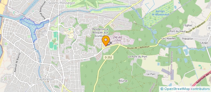 localisation de l'entreprise AUTOCONTROLE CAPBRETON  CAPBRETON