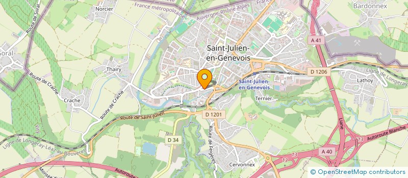localisation de l'entreprise AUTOCONTROLE GENEVOIS à SAINT-JULIEN-EN-GENEVOIS