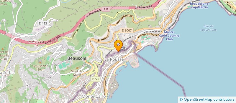 localisation de l'entreprise AUTOCORP  BEAUSOLEIL