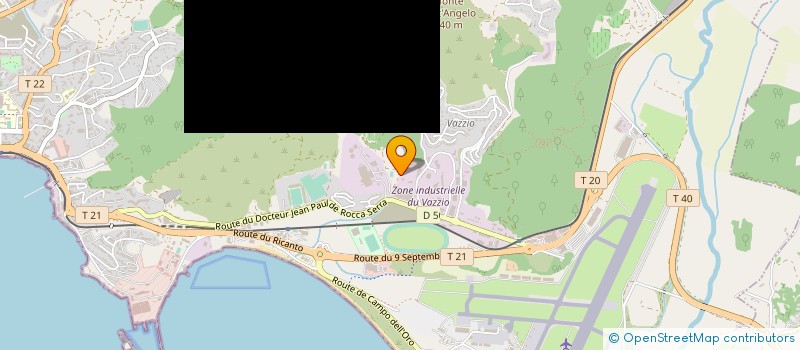 localisation de l'entreprise AUTOCORSE SARL à AJACCIO