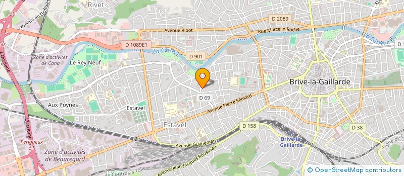 localisation de l'entreprise AUTODAR 19  BRIVE-LA-GAILLARDE