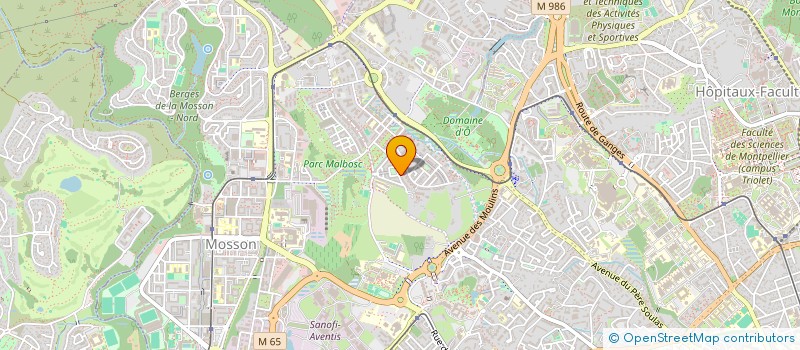 localisation de l'entreprise AUTODEV à MONTPELLIER