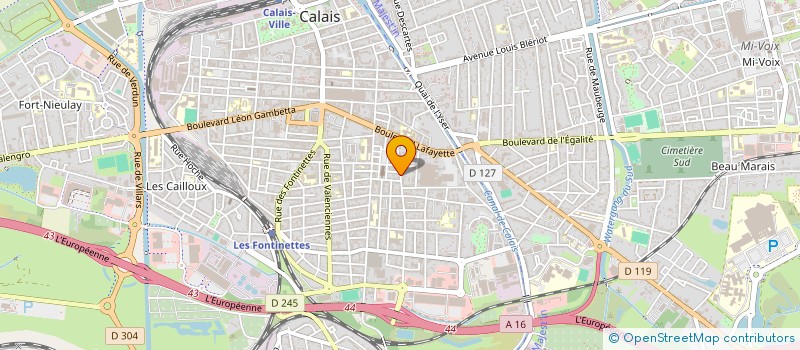 localisation de l'entreprise AUTODIAG 62 à CALAIS