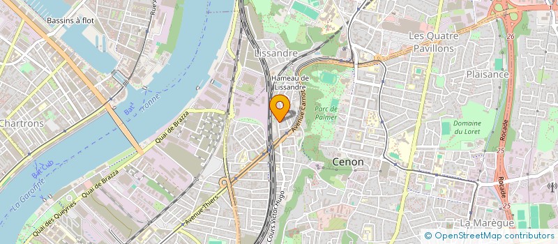 localisation de l'entreprise AUTODIRECT33  CENON