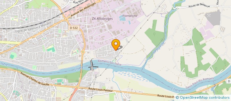 localisation de l'entreprise AUTODRIVE+  ROMANS-SUR-ISERE