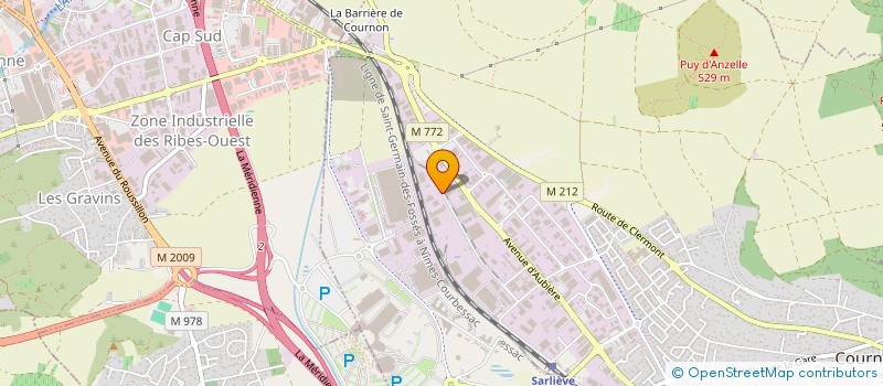 localisation de l'entreprise AUTODRIVE PRESTIGE  COURNON-D'AUVERGNE