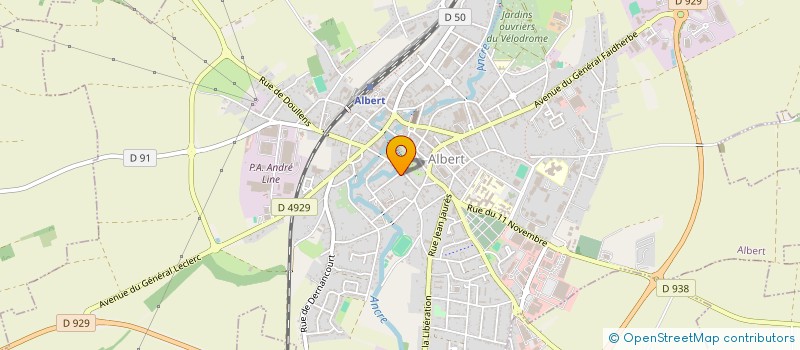 localisation de l'entreprise AUTOFACTION à ALBERT