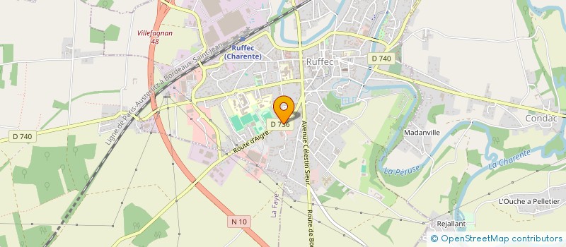 localisation de l'entreprise AUTOFORUM J M P à RUFFEC
