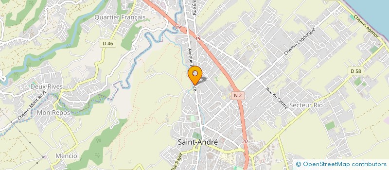 localisation de l'entreprise AUTOGAR à SAINT-ANDRE