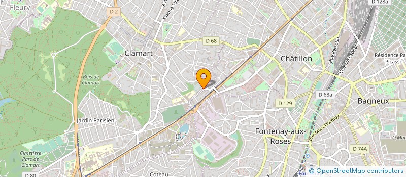 localisation de l'entreprise AUTOGARAGE DU FORT à CLAMART