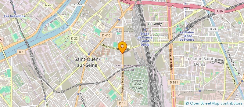localisation de l'entreprise AUTOHAUS SARL à SAINT-OUEN-SUR-SEINE