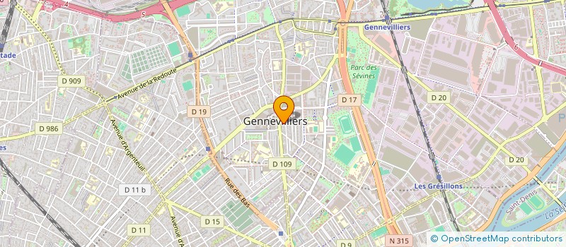 localisation de l'entreprise AUTOIMPEX à GENNEVILLIERS