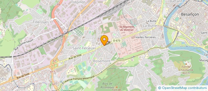 localisation de l'entreprise AUTOKASION 25 à BESANCON