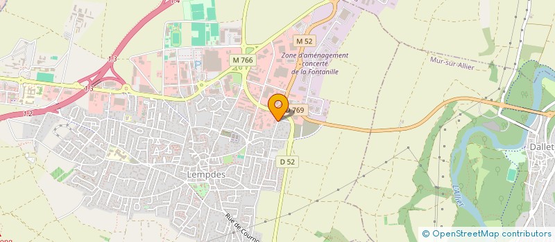 localisation de l'entreprise AUTOKAZ 63  LEMPDES