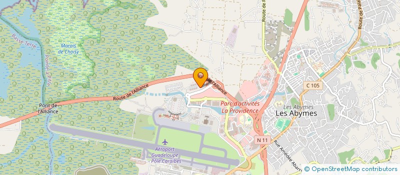 localisation de l'entreprise AUTOLACK DISTRIBUTION à LES ABYMES