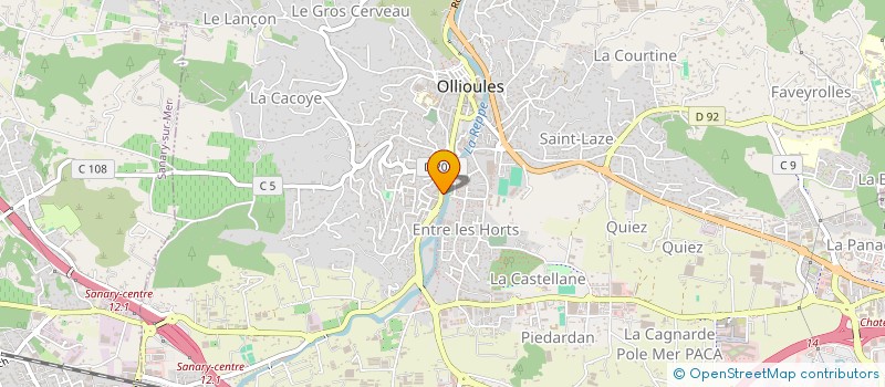 localisation de l'entreprise AUTOLAND à OLLIOULES