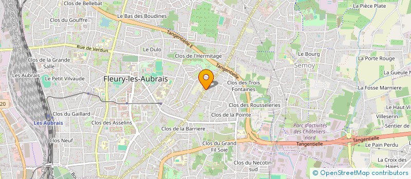 localisation de l'entreprise AUTOLAND à FLEURY-LES-AUBRAIS