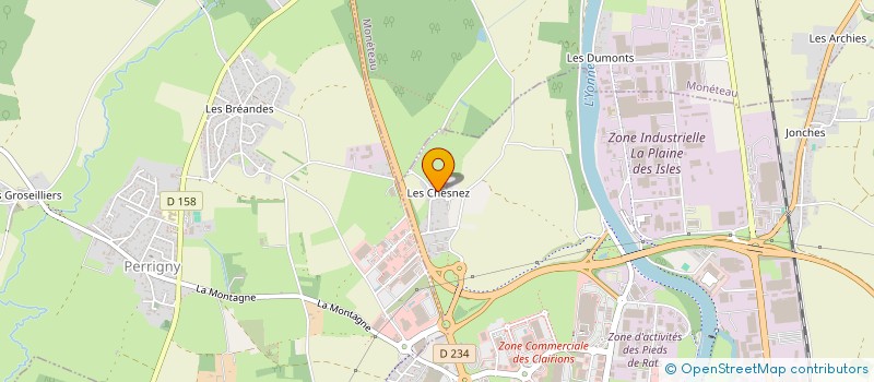 localisation de l'entreprise AUTOLASER à PERRIGNY