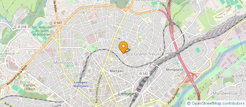 localisation de l'entreprise AUTOLIM87 à LIMOGES