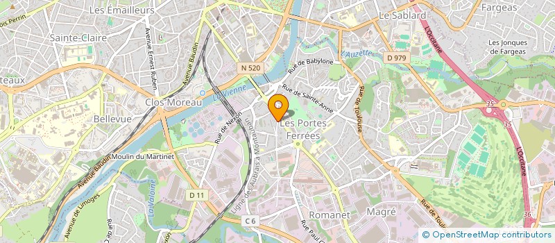 localisation de l'entreprise AUTOLINE 87 à LIMOGES