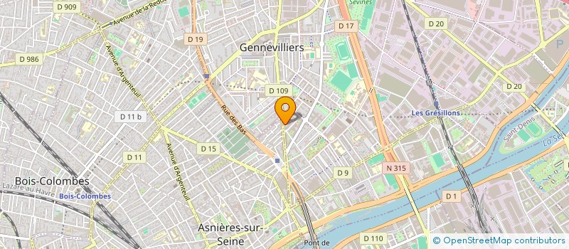 localisation de l'entreprise AUTOLOC à GENNEVILLIERS