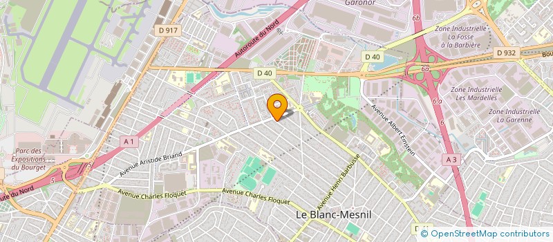 localisation de l'entreprise AUTOLOC  LE BLANC-MESNIL