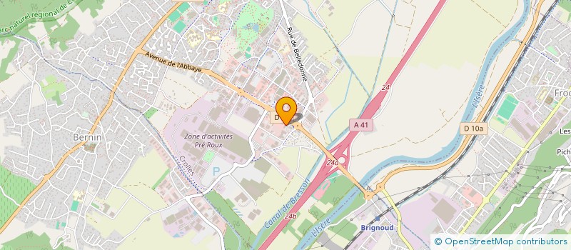 localisation de l'entreprise AUTOLOCATION  CROLLES