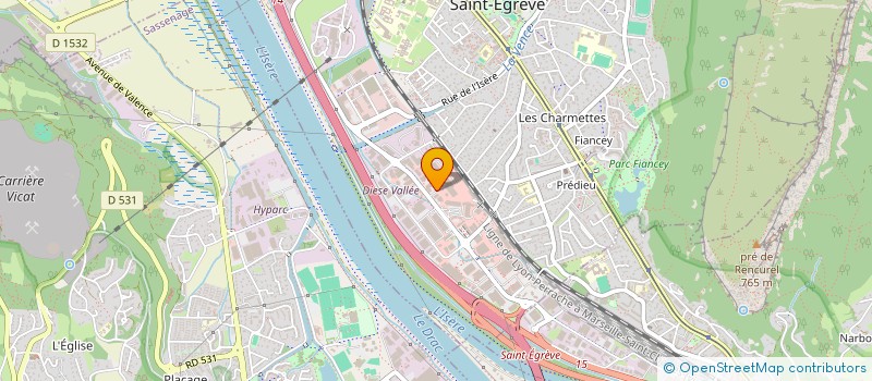 localisation de l'entreprise AUTOLUX 38 à SAINT-EGREVE