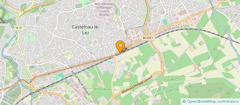 localisation de l'entreprise AUTOLUX à CASTELNAU-LE-LEZ
