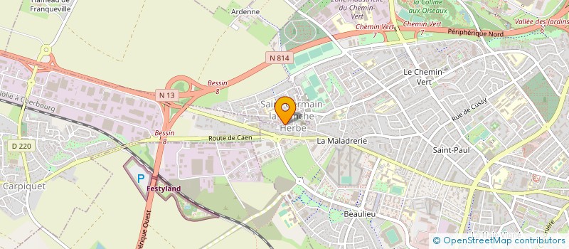 localisation de l'entreprise AUTOM'ACTIONS  SAINT-GERMAIN-LA-BLANCHE-HERBE