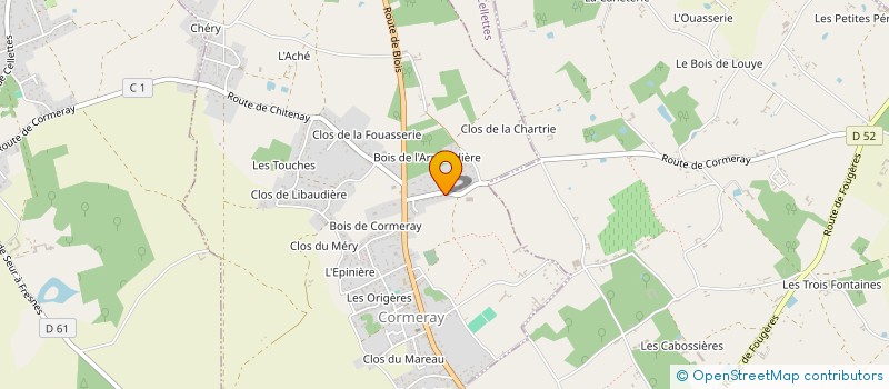 localisation de l'entreprise AUTOMANE à LE CONTROIS-EN-SOLOGNE