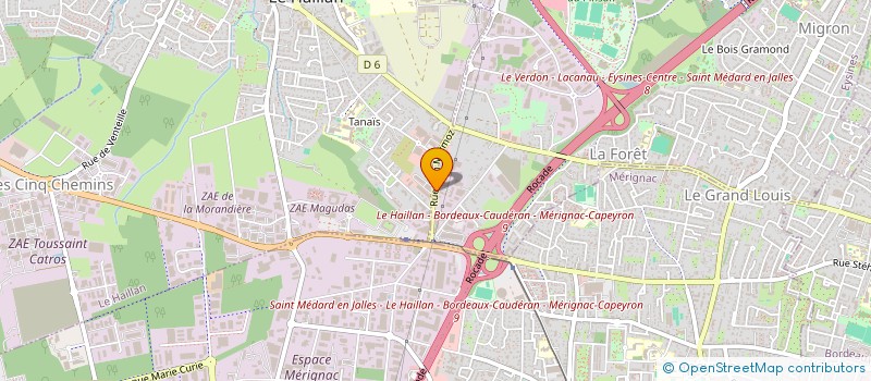 localisation de l'entreprise AUTOMANIA ATELIER à EYSINES