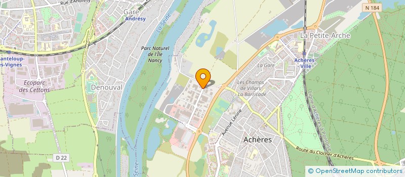 localisation de l'entreprise AUTOMANIE à ACHERES