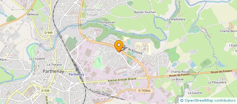 localisation de l'entreprise AUTOMARQUES à PARTHENAY