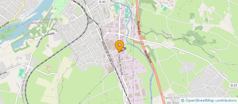 localisation de l'entreprise AUTOMARTI  ROANNE