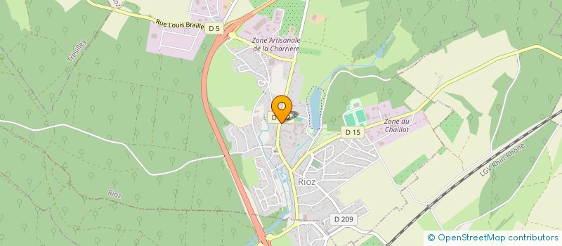 localisation de l'entreprise AUTOMAT 70  RIOZ