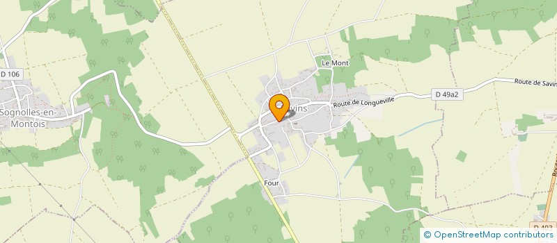 localisation de l'entreprise AUTOMAT CHAUFFAGE CLIMATISATION SCE  SAVINS