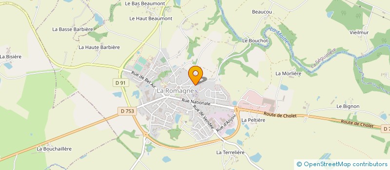 localisation de l'entreprise AUTOMAT'CONCEPT  LA ROMAGNE