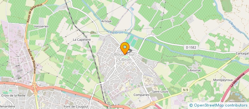 localisation de l'entreprise AUTOMAT LANGUEDOC ROUSSILLON A.L.R.  BOUJAN-SUR-LIBRON