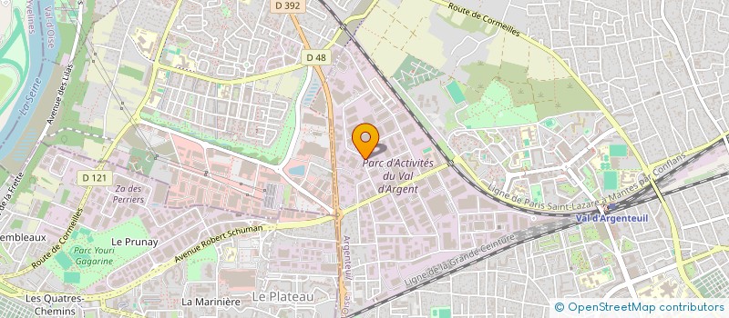localisation de l'entreprise AUTOMAT REALISATION EQUIP ELECT ELECTRON à ARGENTEUIL